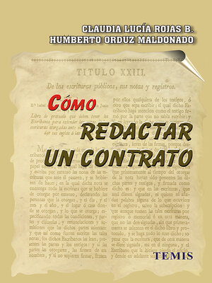 cover image of Como redactar un contrato